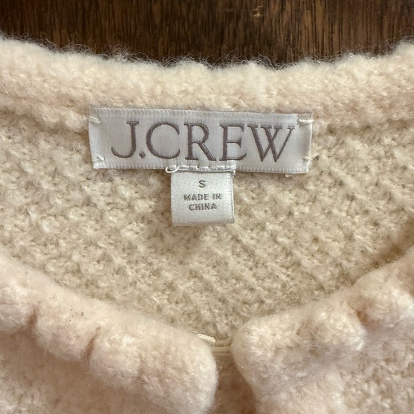 J. Crew Cream Odette sweater lady jacket with jewel buttons - S - Picture 3 of 4